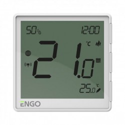ENGO ONE internetinis, potinkinis termostatas „ZigBee“, 230V, baltos sp.