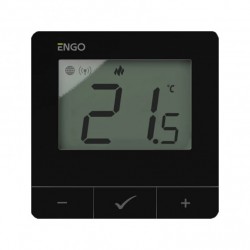 ENGO E25-230B išmanusis termostatas, „ZigBee”, virštinkinis, 230V juodos sp.