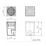 ACO Self polimerbetoninis trapas su ketaus grotelėmis