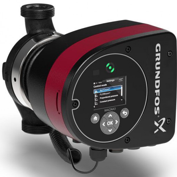 Cirkuliacinis siurblys Grundfos MAGNA3 32-80 PN10, DN32, 230V, SRIEGINIS Cirkuliacinis siurblys Grundfos MAGNA3 32-80 PN10, DN32, 230V, SRIEGINIS