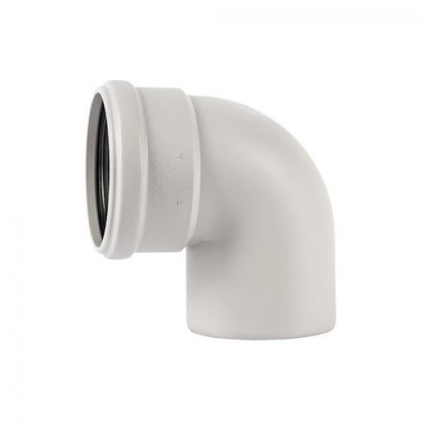 Mažatriukšmės storasienės vidaus kanalizacijos alkūnė D75 30° MAGNAPLAST SKOLAN