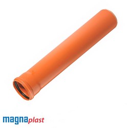 LAUKO KANALIZACIJOS VAMZDIS SN8  D250 6000 MM, KGEM MAGNAPLAST