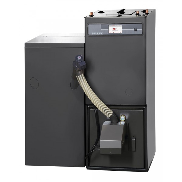 GRANULINIS KATILAS NIBE-BIAWAR, PELLUX 200 TOUCH NCS 20 KW SU 300L BUNKERIU
