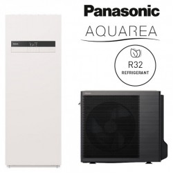 Šilumos siurblys oras - vanduo PANASONIC Aquarea HP All in One K karta 5,0/5,0 kW, WH-ADC0309K3E5+WH-UDZ05KE5 su 185 l karšto vandens talpa