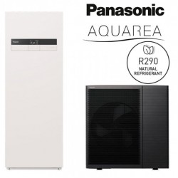Šilumos siurblys oras - vanduo PANASONIC Aquarea All in One L karta Monoblokas 5,0/5,0 kW WH-ADC0509L6E5+WH-WDG05LE5 su 185 l karšto vandens talpa