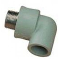 PPR alkūnė Su Išoriniu Metaliniu Sriegiu 16x1/2" lituojama