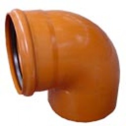 Lauko kanalizacijos alkūnė Wavin, d 110, 90*