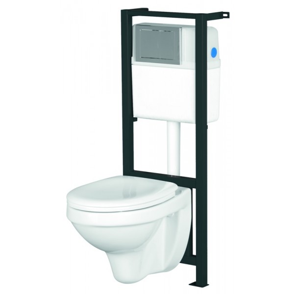 WC rėmas CERSANIT HIT su dangčiu ir klavišu WC rėmas CERSANIT HIT su dangčiu ir klavišu