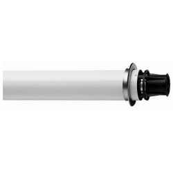 Kaminas horizontalus DN 100/60 mm turbo katilui