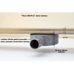 Dušo latakas "Vline 360 Pro" 70X800 mm