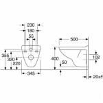 Pakabinamas unitazas Gustavsberg Nautic 5530 su dangčiu